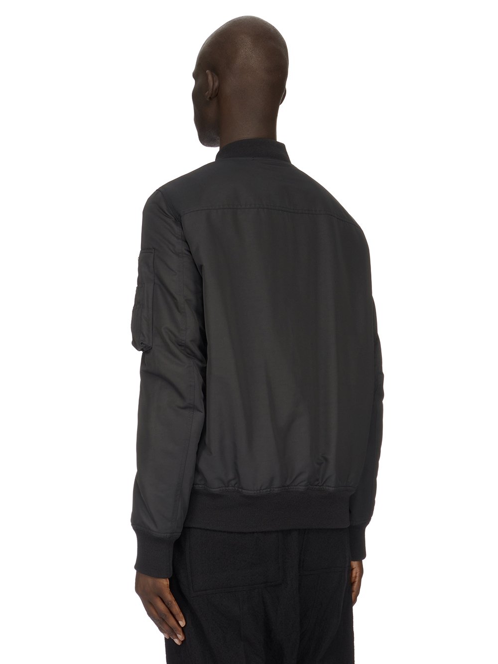 RICK OWENS FW23 LUXOR CLASSIC FLIGHT IN BLACK TECH TELA