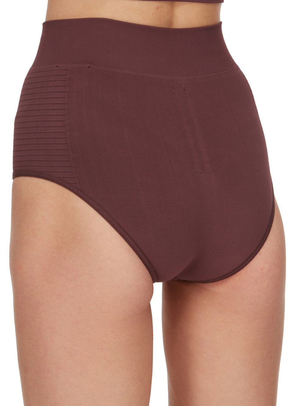 RICK OWENS FW23 LUXOR PANTIES IN AMETHYST ACTIVE KNIT