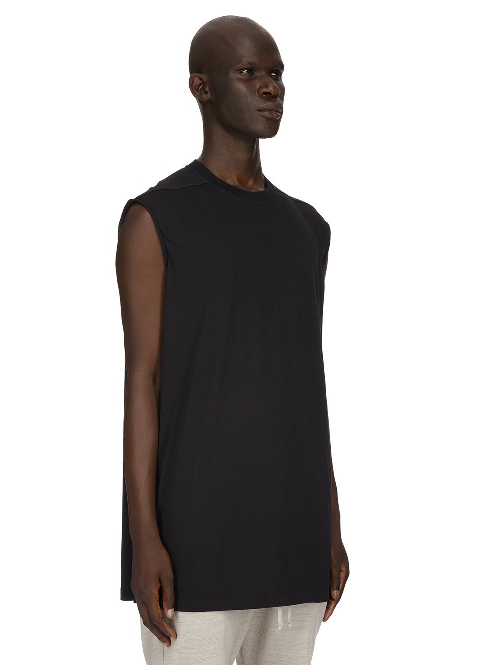 RICK OWENS FW23 LUXOR TARP T IN  BLACK CLASSIC COTTON JERSEY