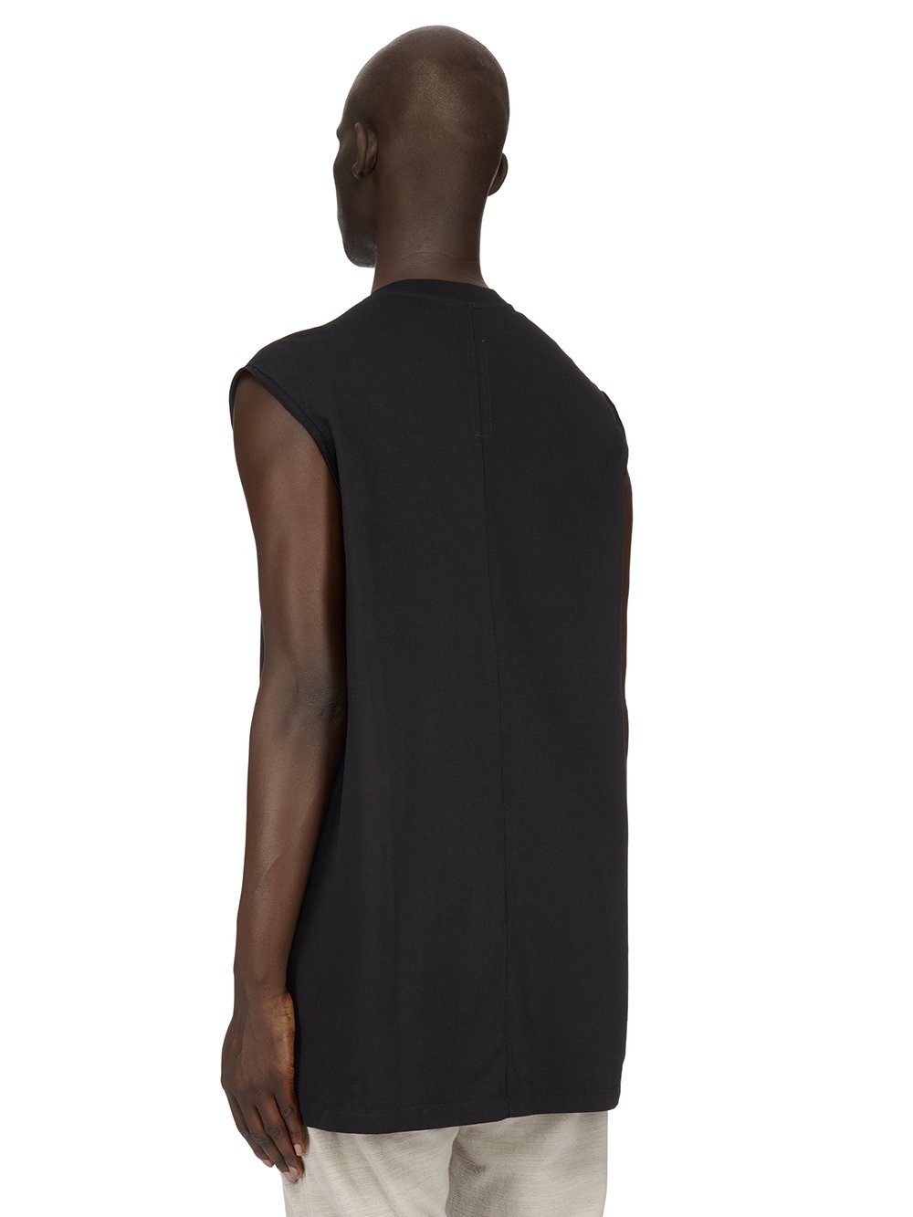 RICK OWENS FW23 LUXOR TARP T IN  BLACK CLASSIC COTTON JERSEY