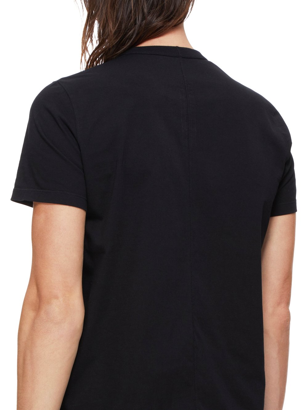 RICK OWENS FW23 LUXOR SHORT LEVEL T IN  BLACK CLASSIC COTTON JERSEY