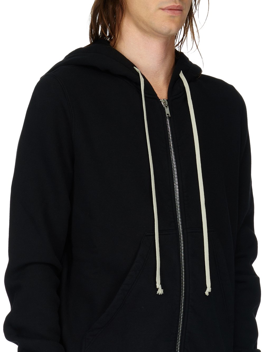 DRKSHDW FW23 LUXOR JASON'S HOODIE IN BLACK FURKA HEAVY SWEATSHIRT