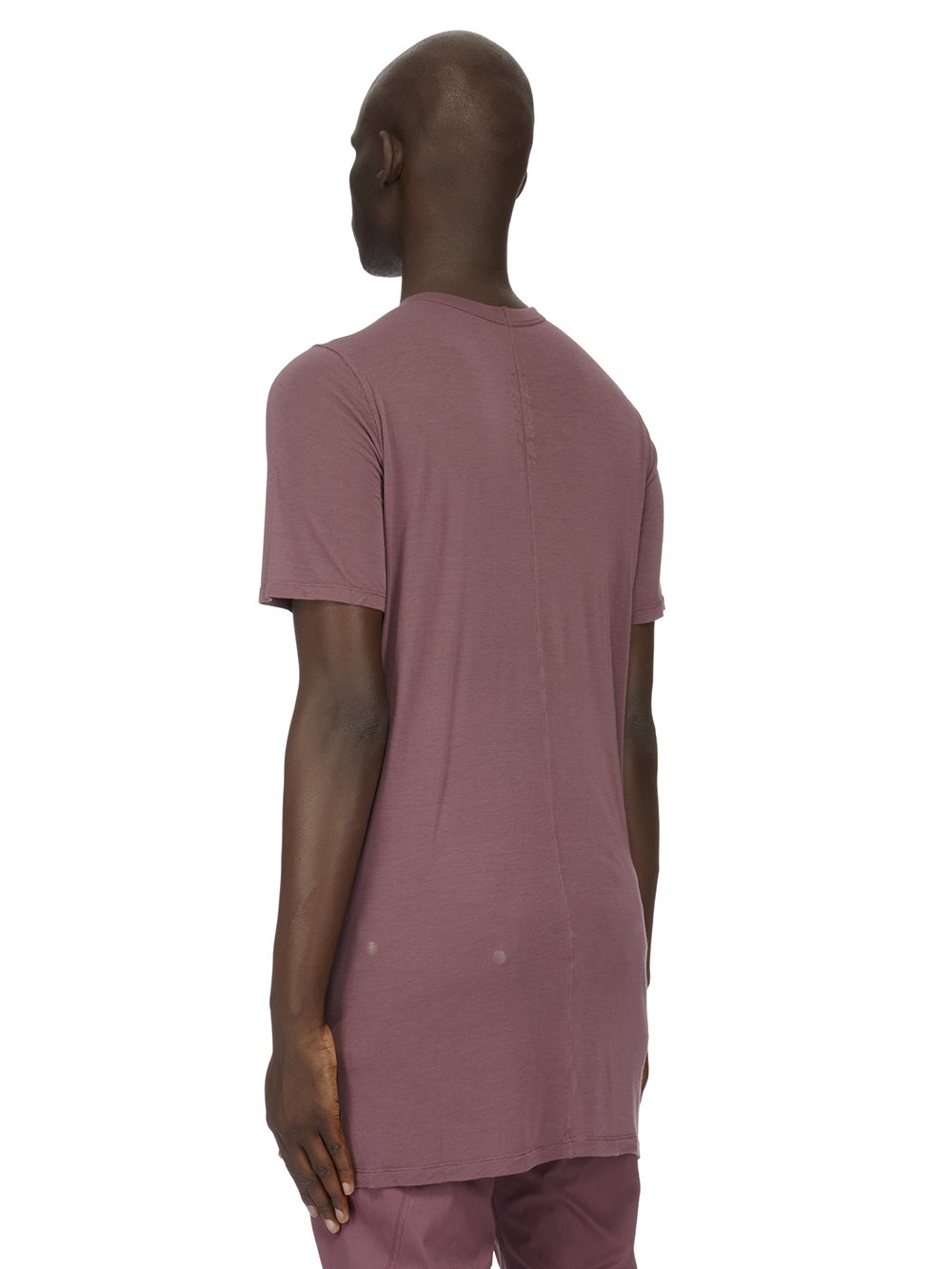 RICK OWENS FW23 LUXOR LEVEL T IN AMETHYST PURPLE VISCOSE SILK JERSEY