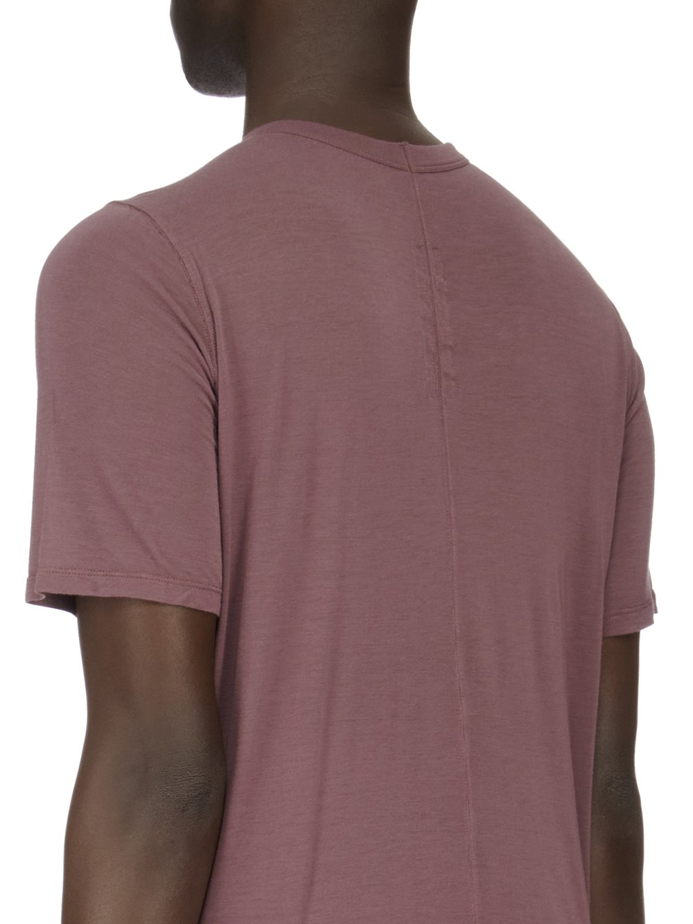 RICK OWENS FW23 LUXOR LEVEL T IN AMETHYST PURPLE VISCOSE SILK JERSEY