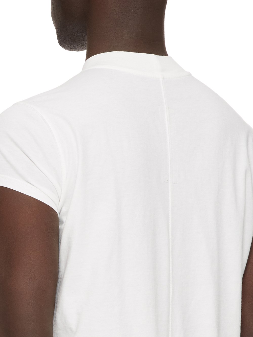 RICK OWENS FW23 LUXOR SMALL LEVEL T IN MILK MEDIUM WEIGHT COTTON JERSEY 