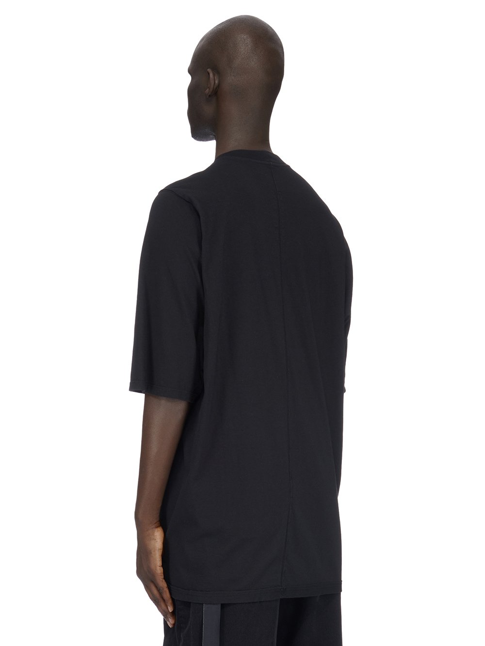 DRKSHDW FW23 LUXOR JUMBO SS T IN BLACK AND PEARL MEDIUM WEIGHT COTTON JERSEY