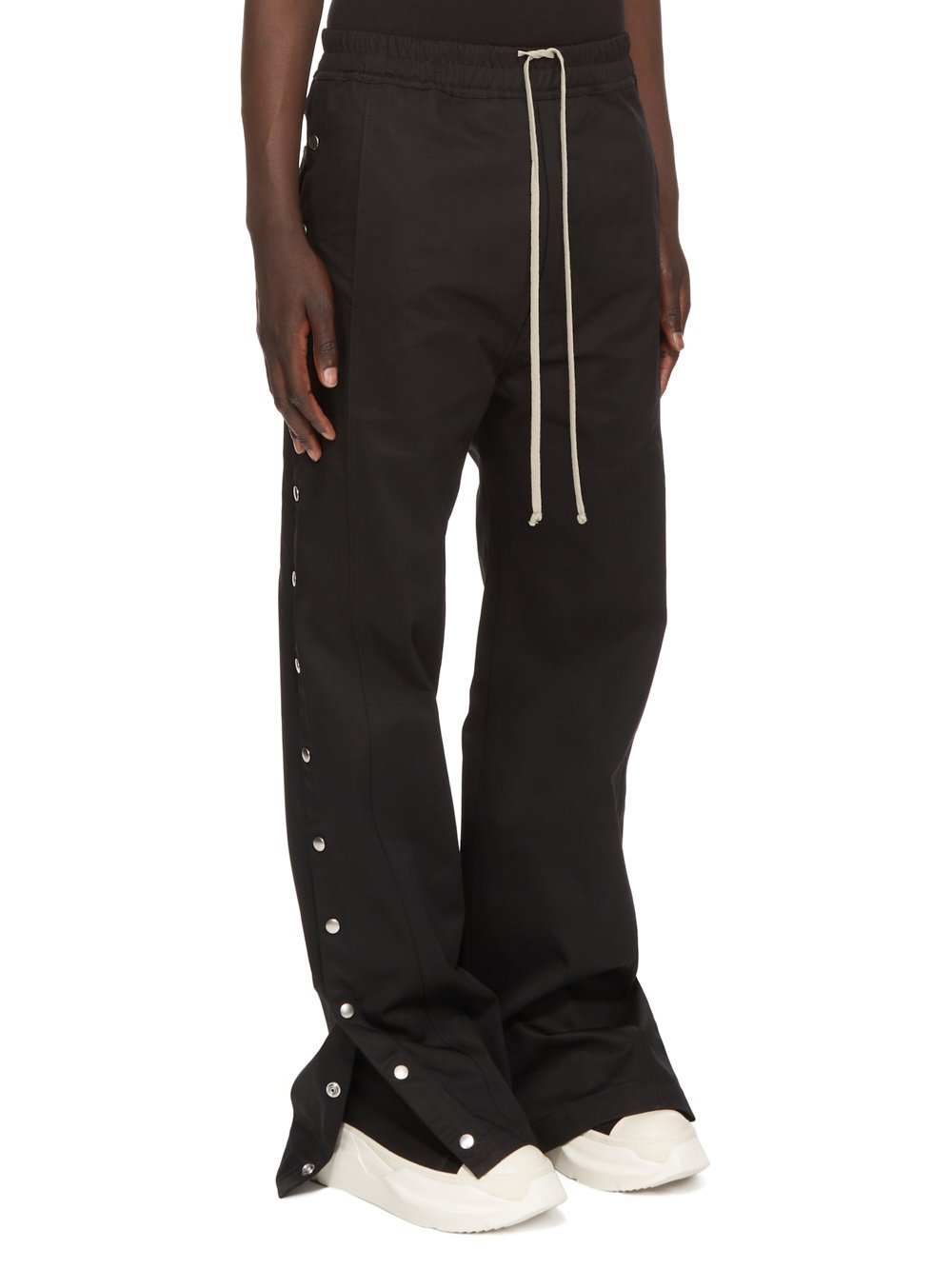 DRKSHDW FW23 LUXOR PUSHER PANTS IN BLACK COTTON TWILL