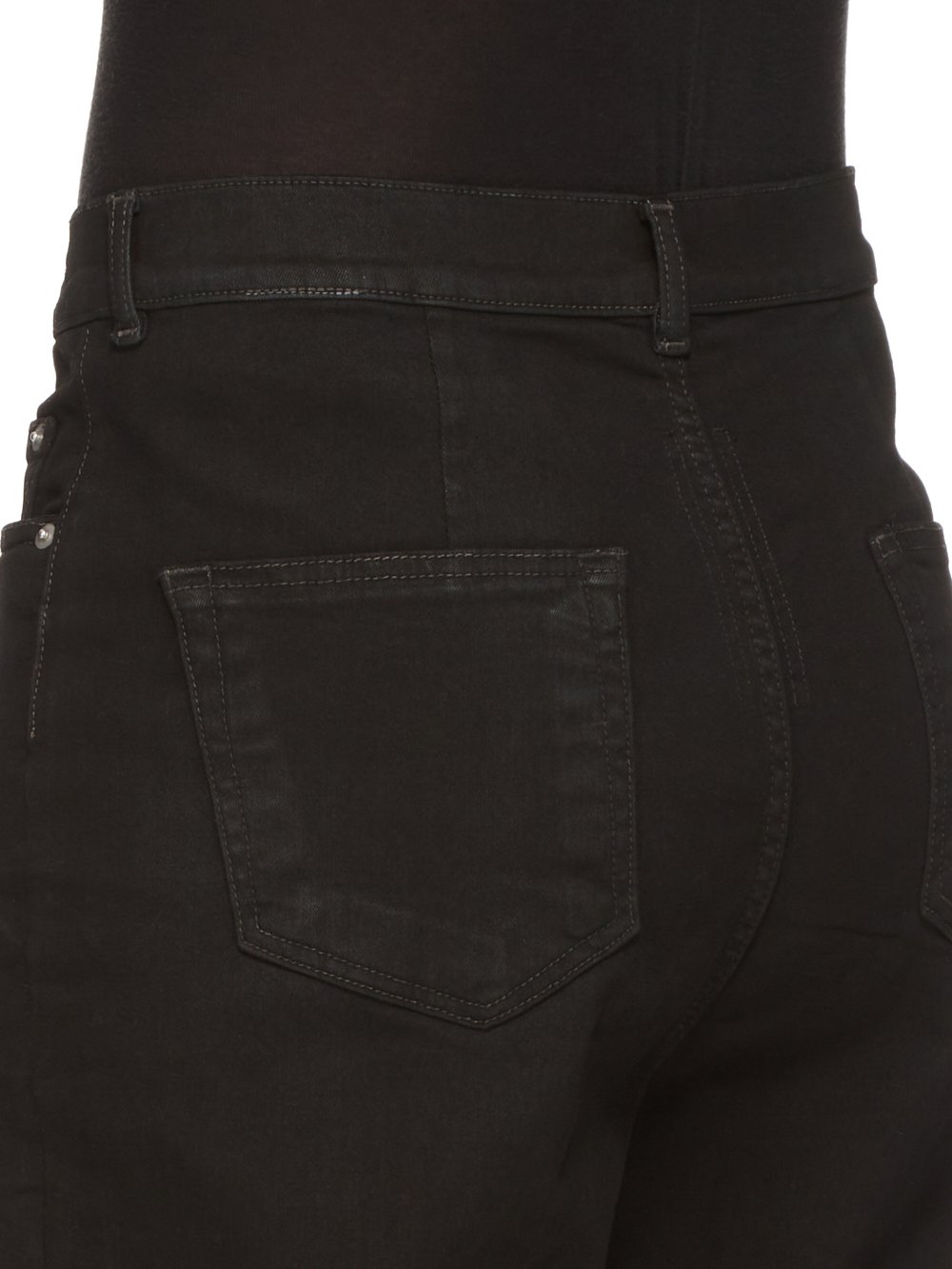 DRKSHDW FW23 LUXOR BOLAN BOOTCUT IN BLACKETY BLACK STRETCH DENIM