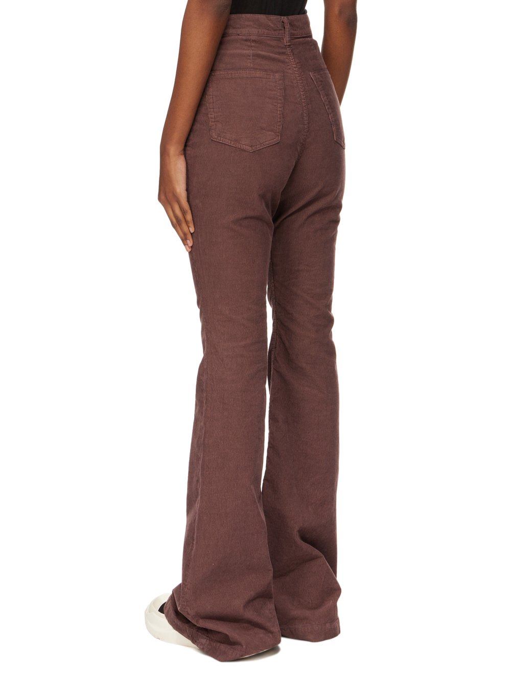 RICK OWENS FW23 LUXOR BOLAN BOOTCUT IN MAUVE COTTON CORDUROY