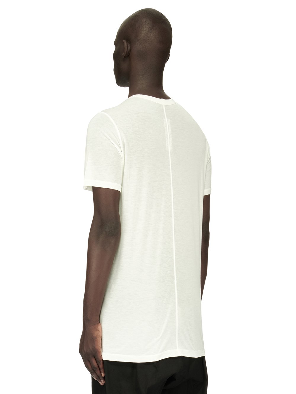 RICK OWENS FOREVER LEVEL T IN MILK VISCOSE SILK JERSEY