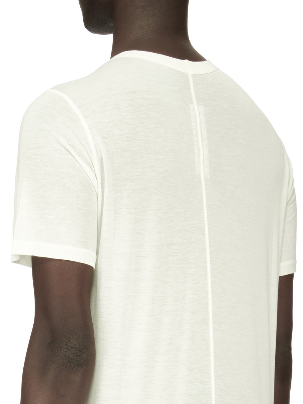 RICK OWENS FOREVER LEVEL T IN MILK VISCOSE SILK JERSEY