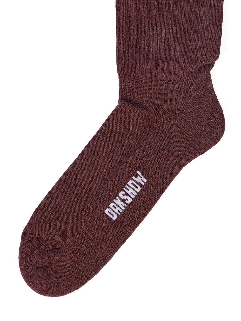 RICK OWENS FW23 LUXOR LUXOR SOCKS IN MAUVE AND MILK COTTON KNIT