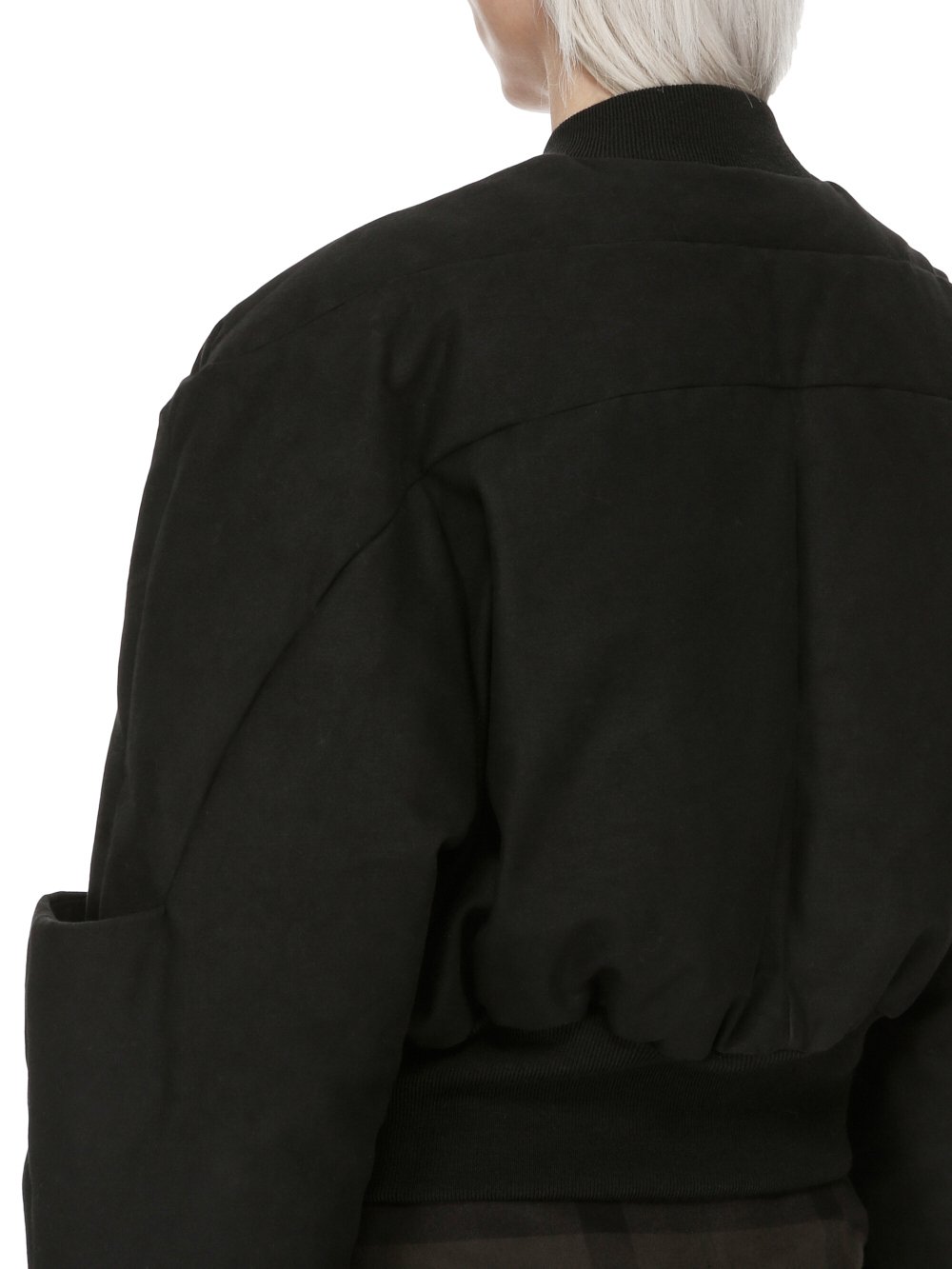 RICK OWENS FW23 LUXOR GIRDERED BOMBER CROPPED IN HEAVY MOLESKIN