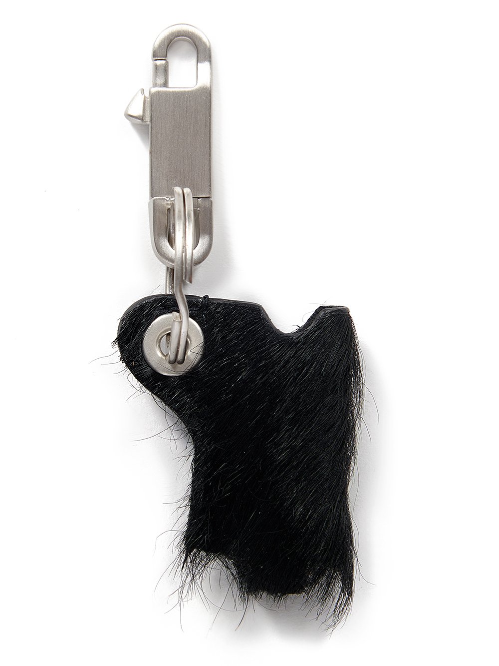 RICK OWENS FW23 LUXOR MINI LIGHTER HOLDER IN BLACK LONG HAIR PONY