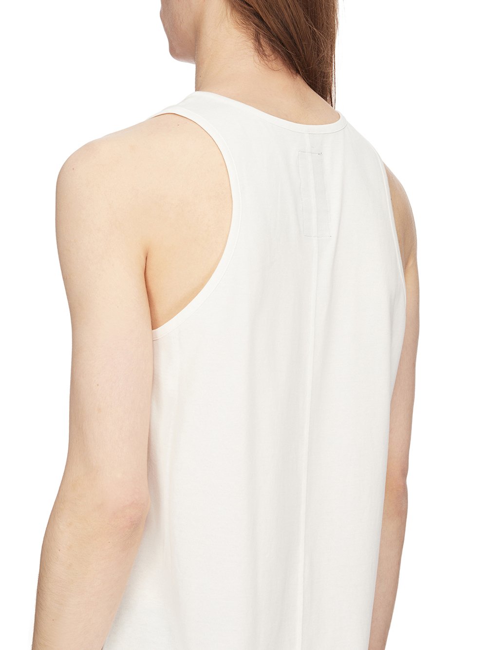 CHAMPION X RICK OWENS BASKETBALL TANK IN MILK WHITE MEDIUM WEIGHT COTTON JERSEY 