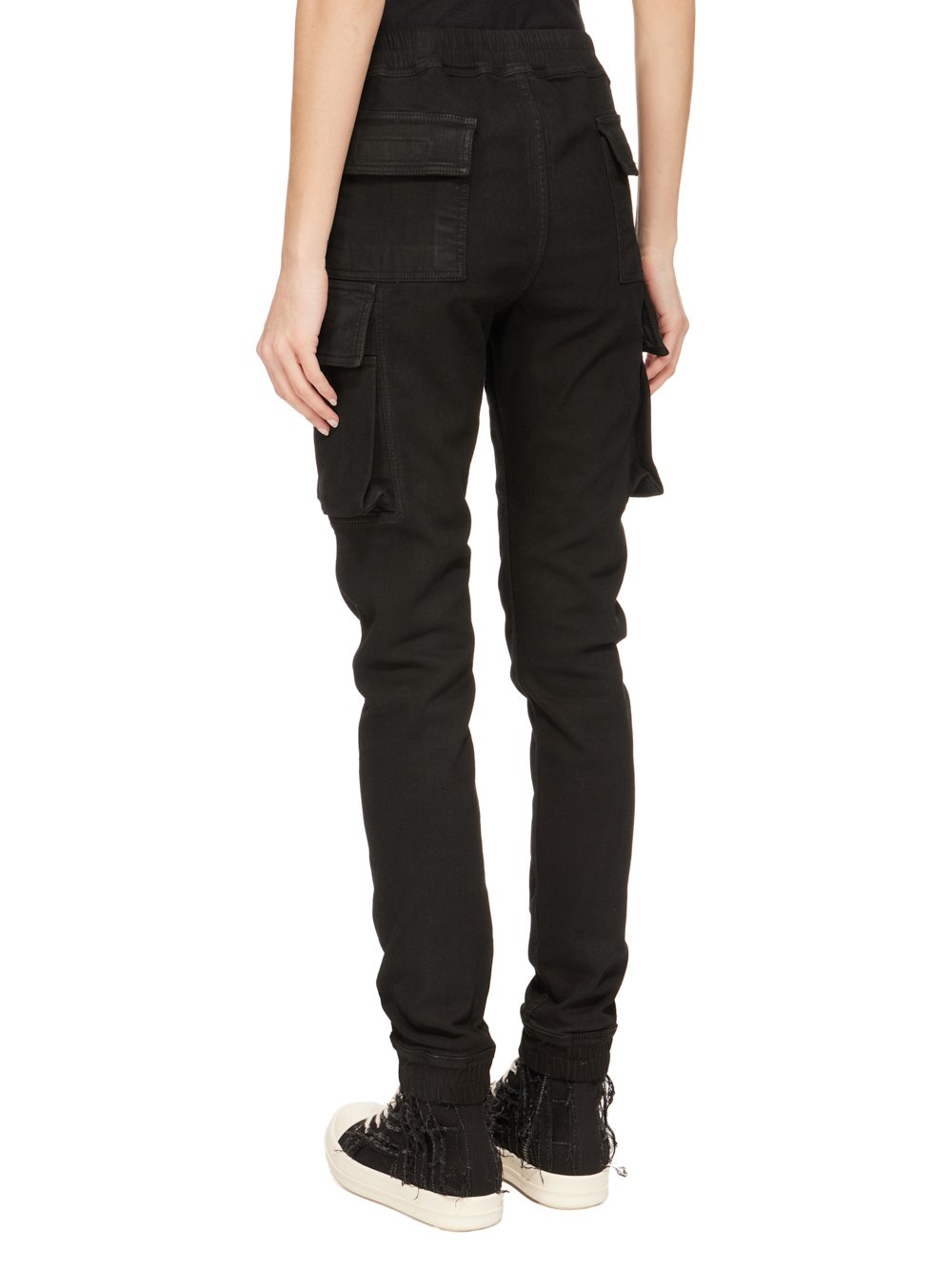 DRKSHDW FW23 LUXOR MASTODON CUT IN BLACKETY BLACK STRETCH DENIM