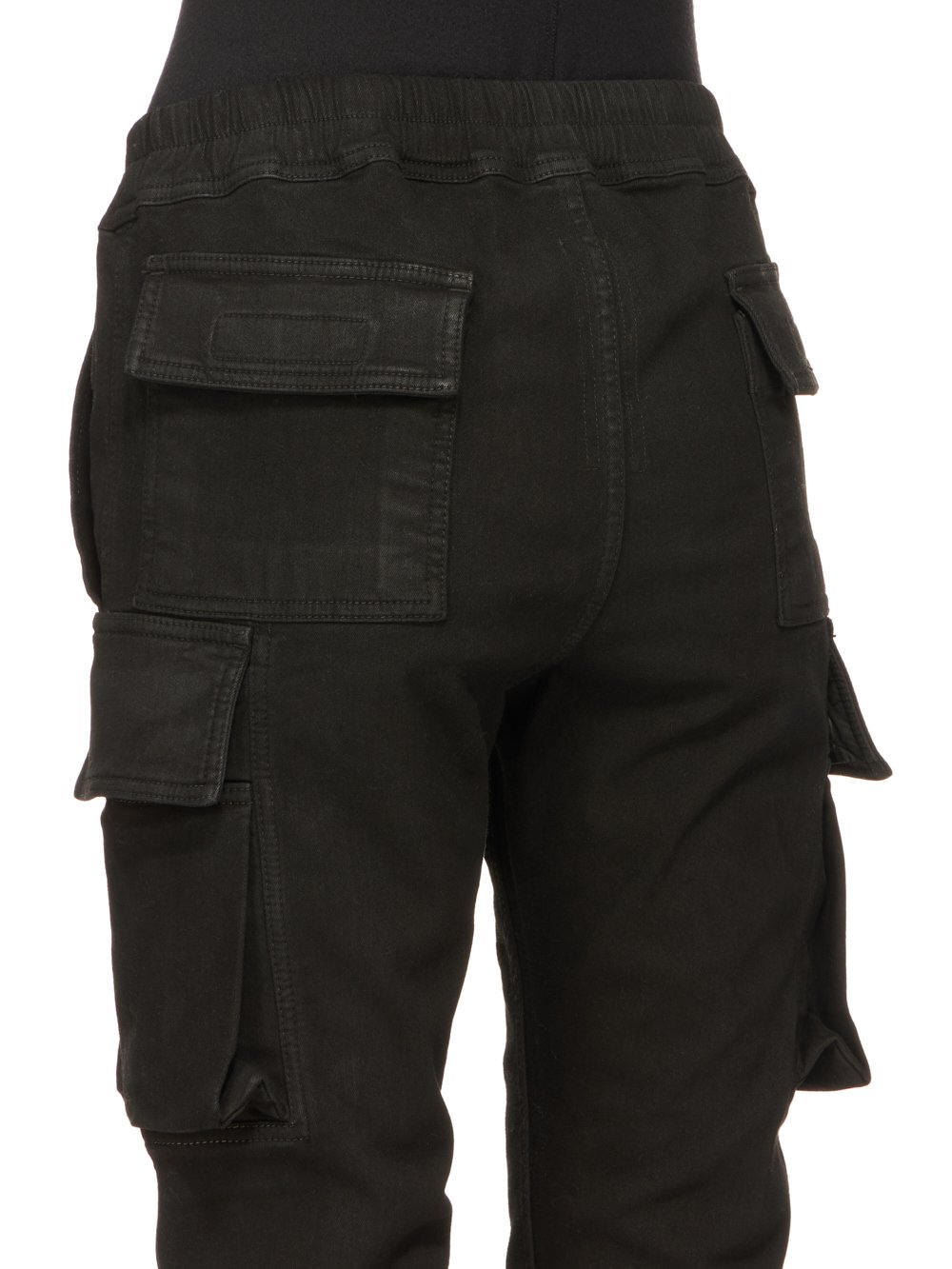 DRKSHDW FW23 LUXOR MASTODON CUT IN BLACKETY BLACK STRETCH DENIM