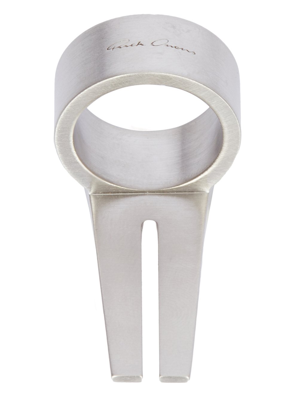 RICK OWENS OPEN TRUNK RING IN BRASS