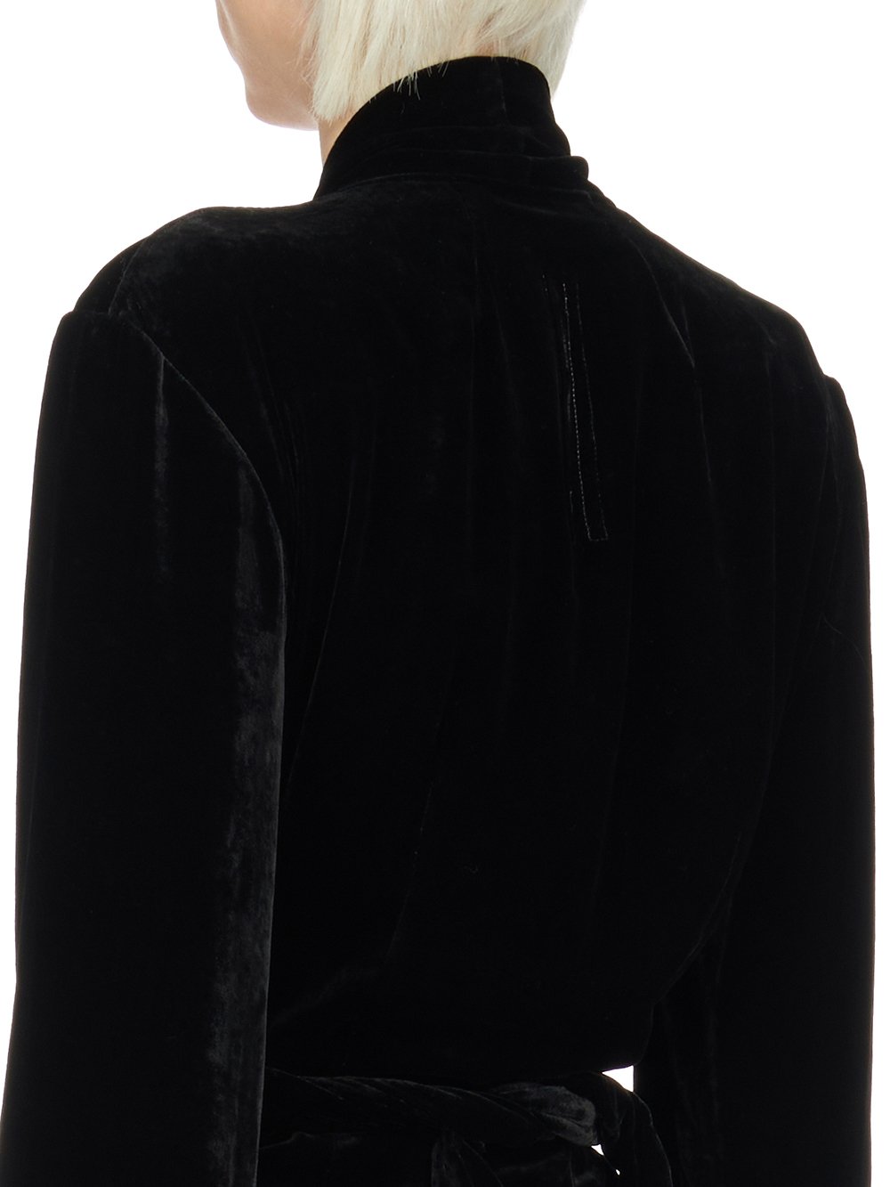 RICK OWENS FW23 LUXOR JUMBO ARROWHEAD GOWN IN BLACK VELVET