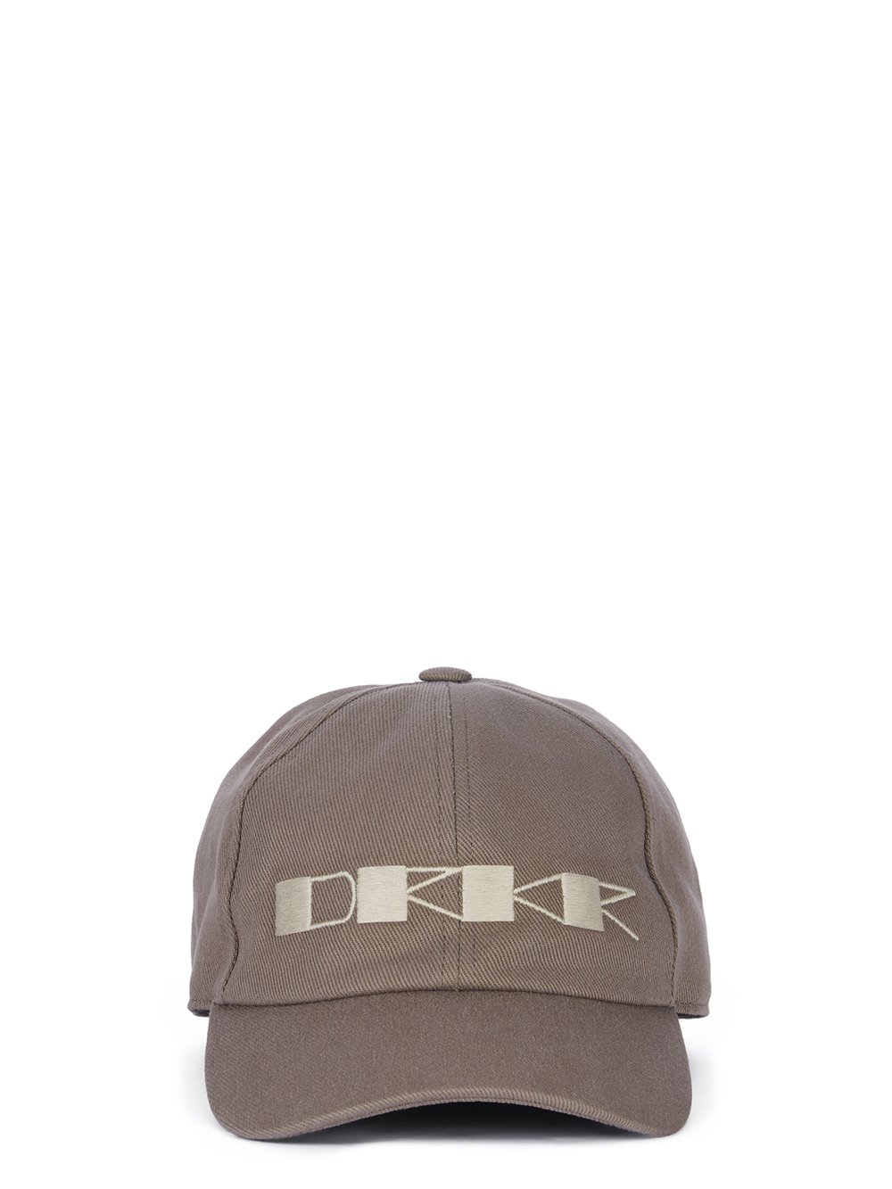 RICK OWENS FW23 LUXOR BASEBALL CAP IN DUST AND PEARL 13OZ OVERDYED DENIM