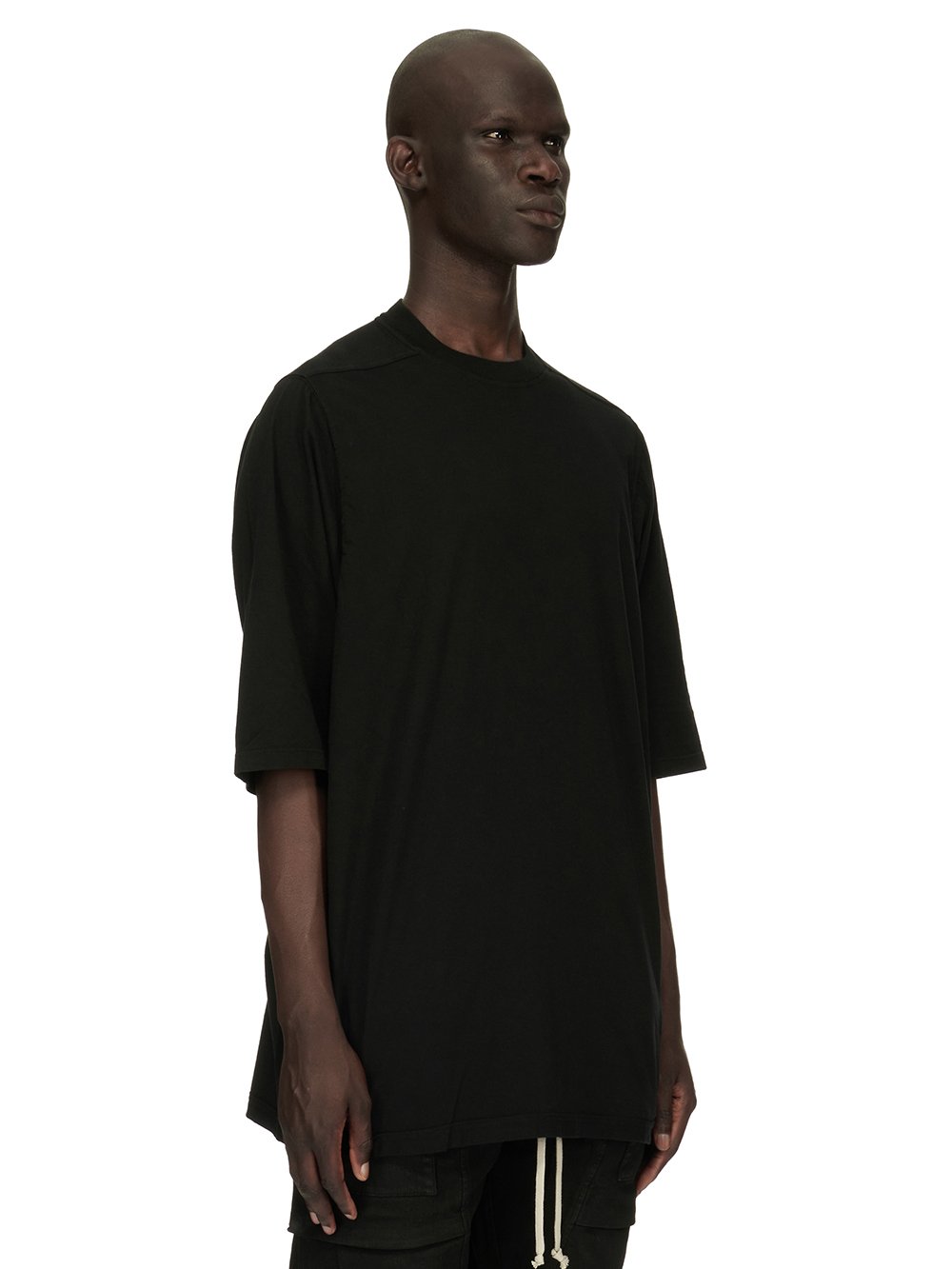 DRKSHDW FW23 LUXOR JUMBO SS T IN BLACK MEDIUM WEIGHT COTTON JERSEY 