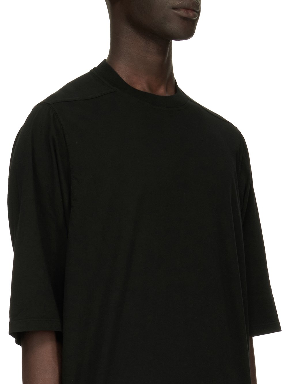 DRKSHDW FW23 LUXOR JUMBO SS T IN BLACK MEDIUM WEIGHT COTTON JERSEY 