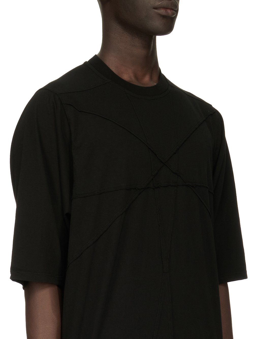 DRKSHDW FW23 LUXOR JUMBO SS T IN BLACK MEDIUM WEIGHT COTTON JERSEY