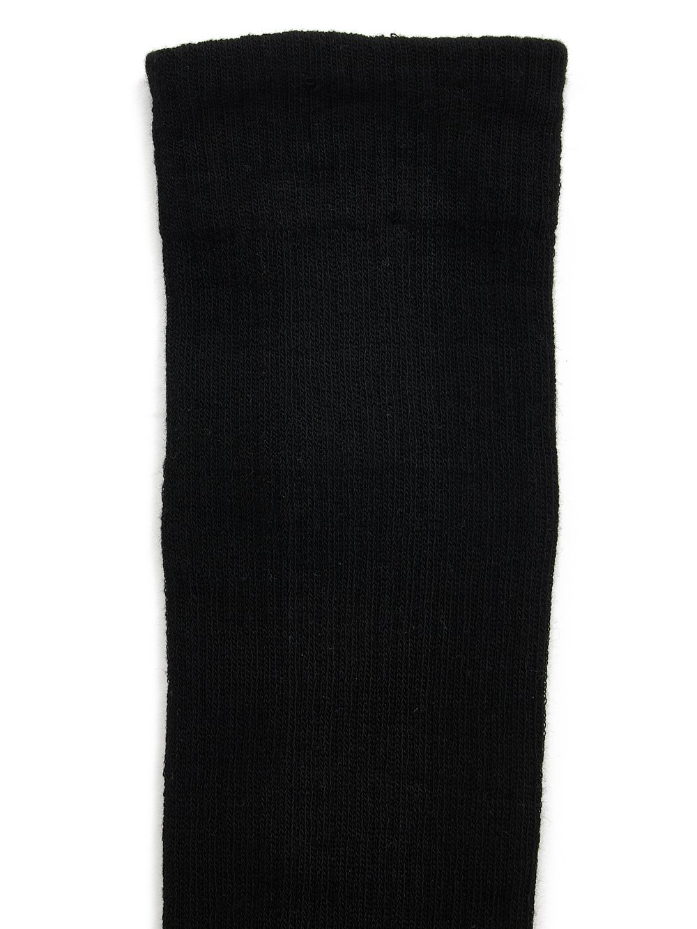 RICK OWENS FW23 LUXOR HIGH SOCKS SO CUNT IN BLACK AND MLK COTTON KNIT