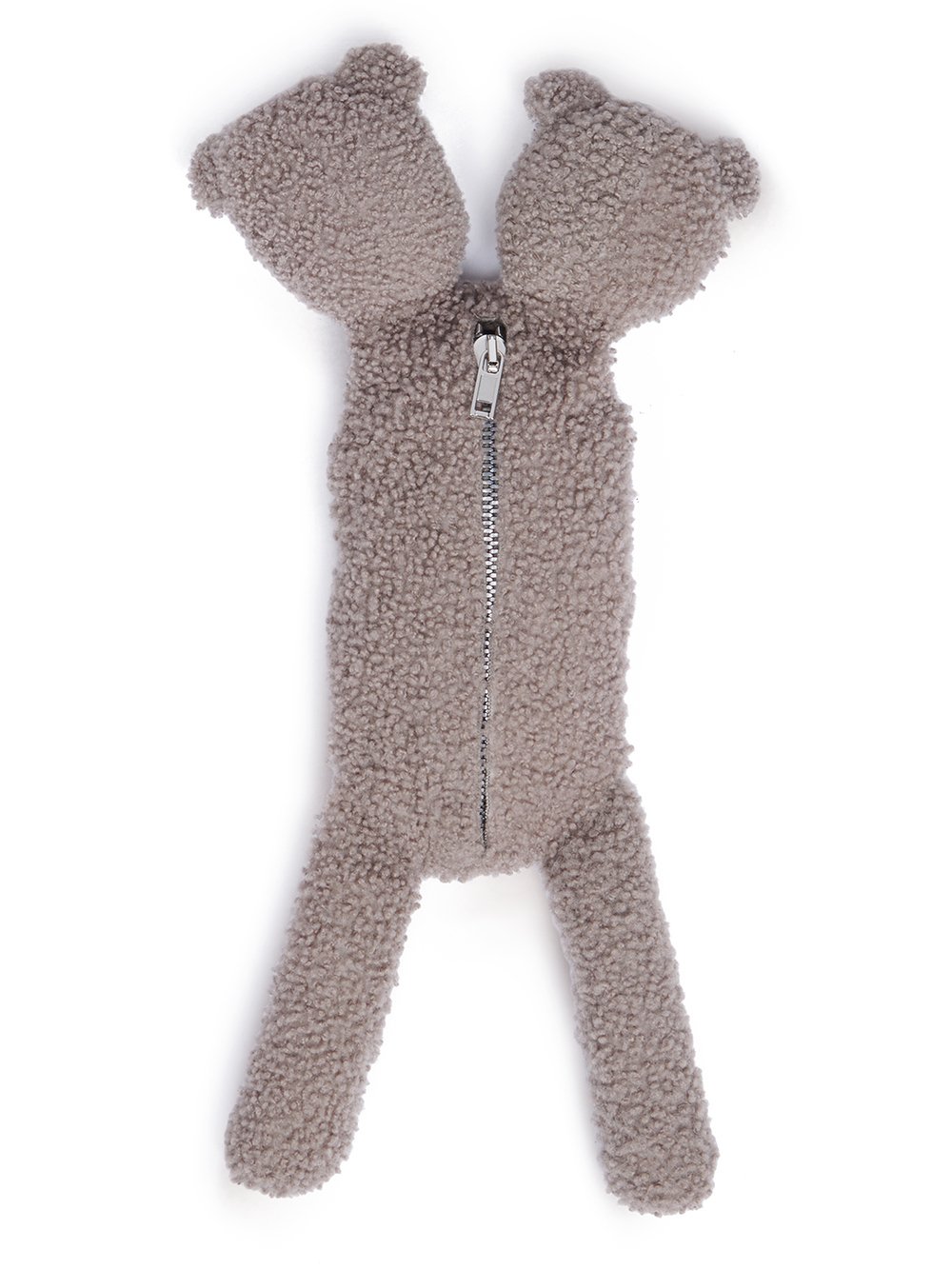 RICK OWENS HUN SIAMESE BEAR IN DARK DUST LAMB SHEARLING 