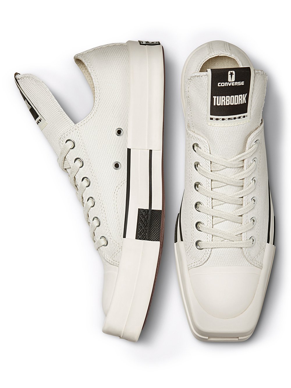 CONVERSE X DRKSHDW TURBODRK OX IN WHITE.