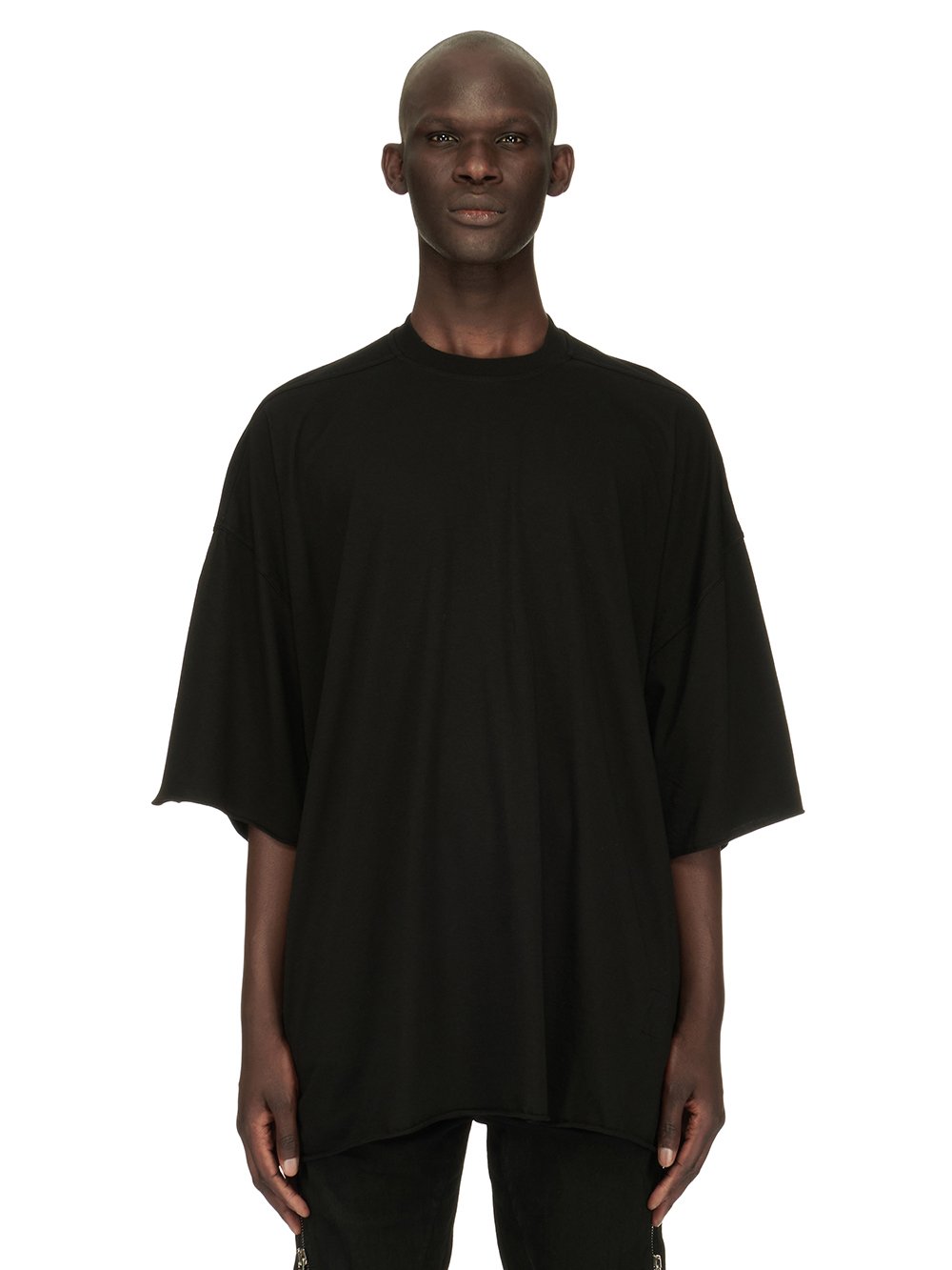 DRKSHDW FW23 LUXOR TOMMY T IN BLACK MEDIUM WEIGHT COTTON JERSEY