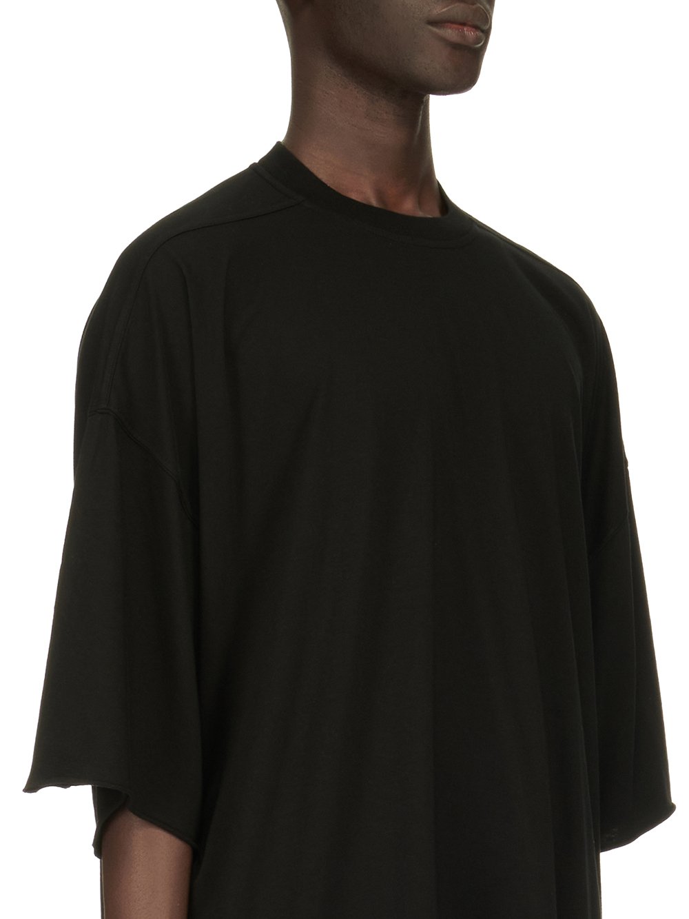 DRKSHDW FW23 LUXOR TOMMY T IN BLACK MEDIUM WEIGHT COTTON JERSEY