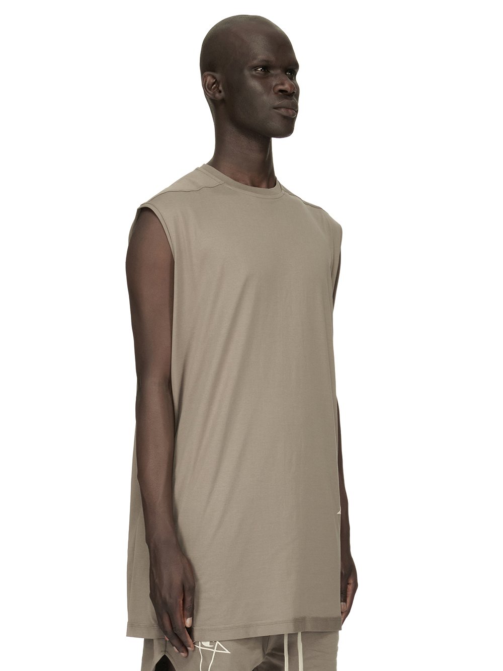 CHAMPION X RICK OWENS TARP T IN DUST GREY MEDIUM WEIGHT COTTON JERSEY 