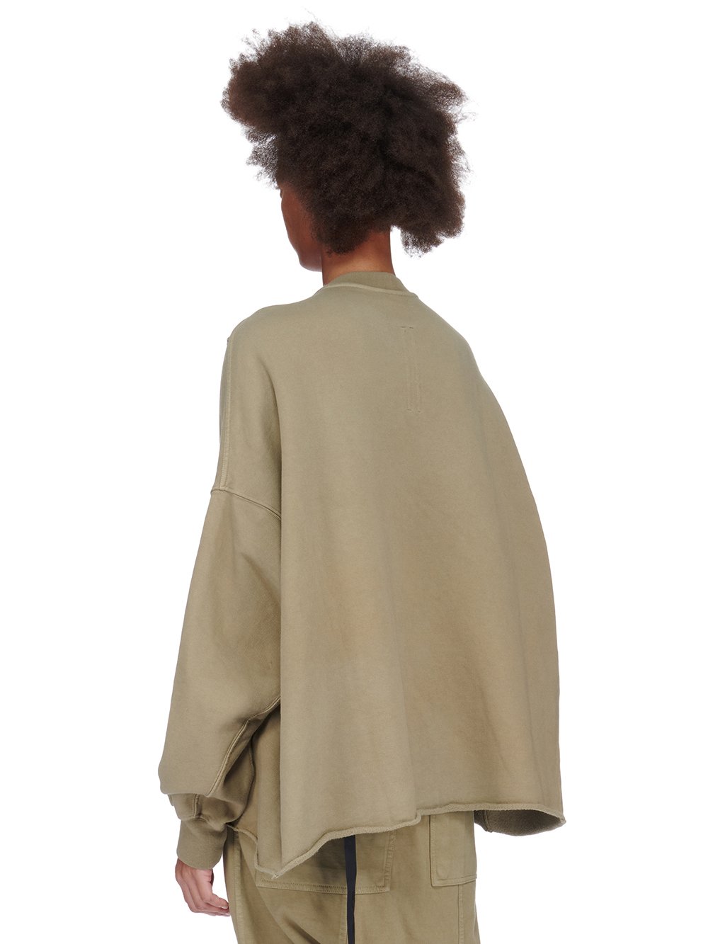 DRKSHDW FW23 LUXOR CRATER T IN PALE GREEN FURKA HEAVY SWEATSHIRT