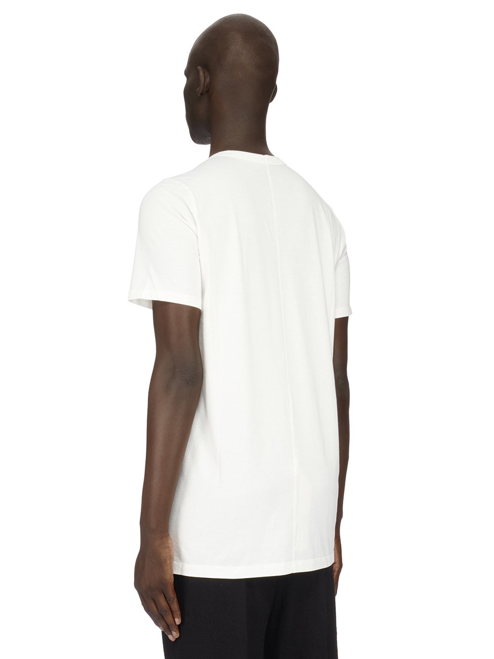 RICK OWENS FW23 LUXOR LEVEL T IN MILK WHITE CLASSIC COTTON JERSEY