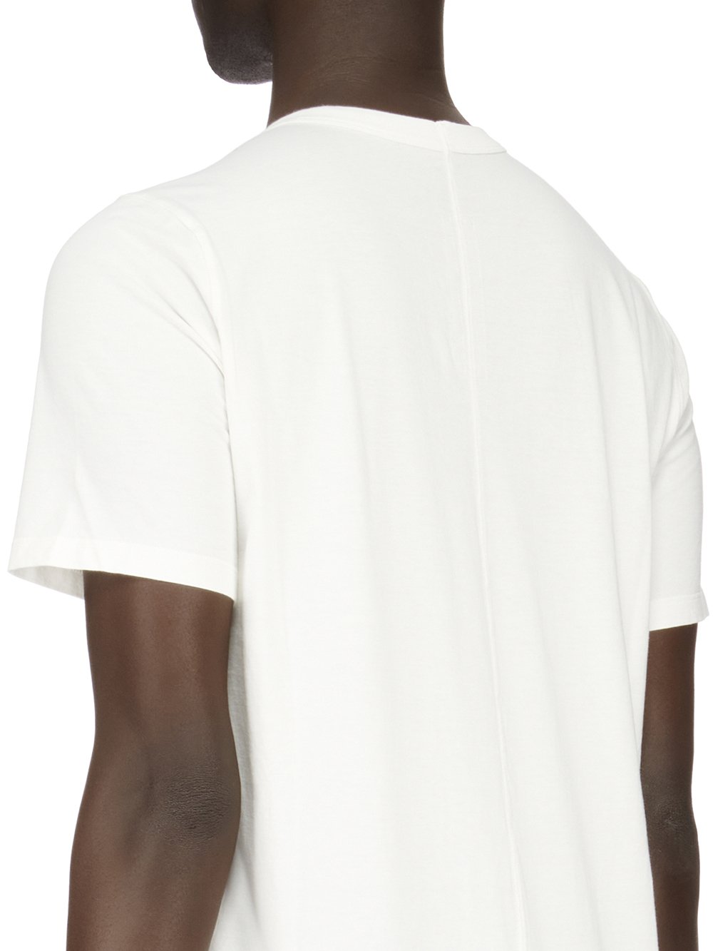 RICK OWENS FW23 LUXOR LEVEL T IN MILK WHITE CLASSIC COTTON JERSEY