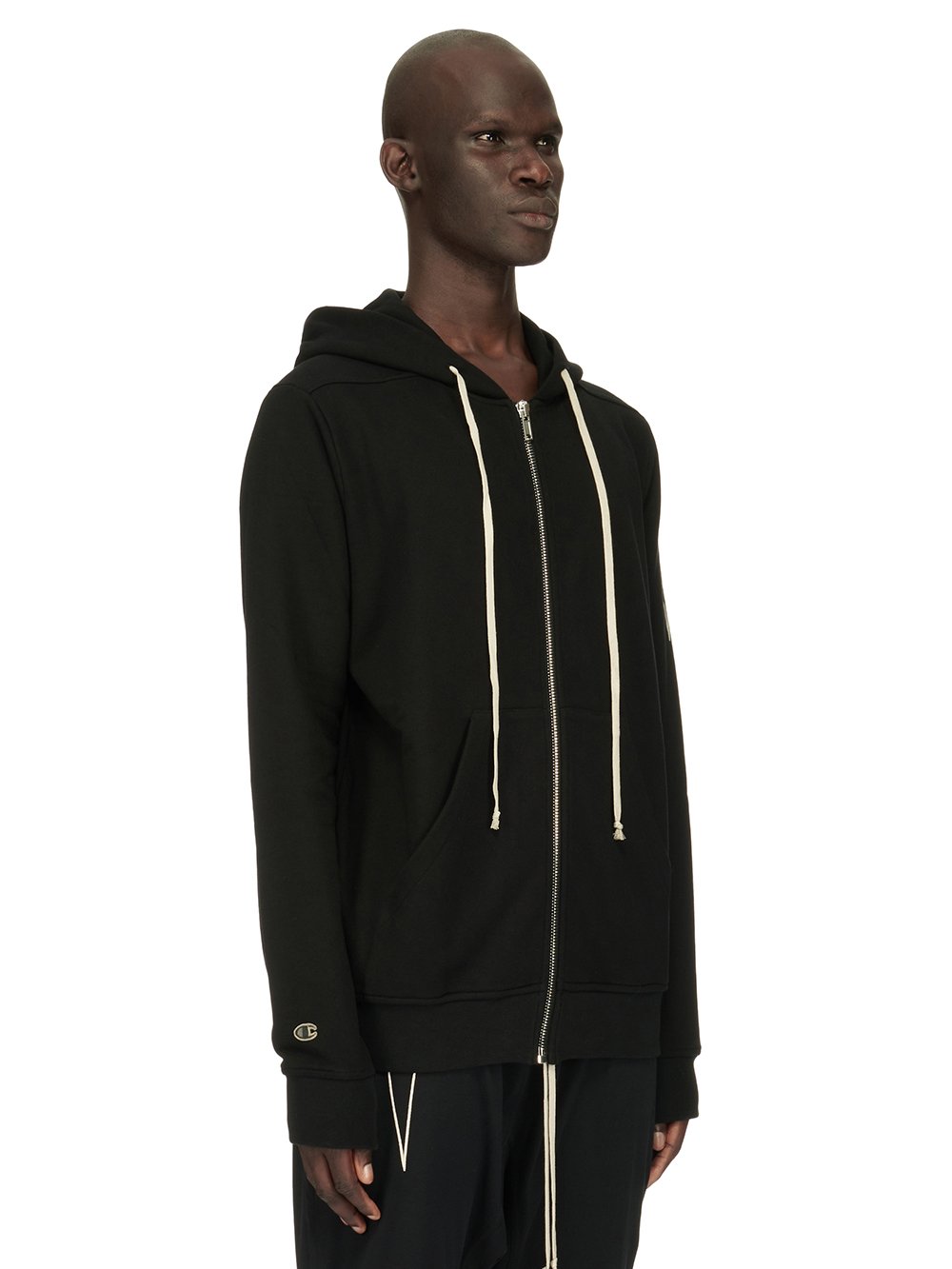 CHAMPION X RICK OWENS JASON'S HOODIE IN COMPACT COTTON FELPA