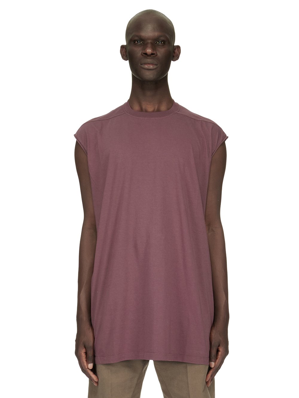 RICK OWENS FW23 LUXOR TARP T IN AMETHYST PURPLE CLASSIC COTTON JERSEY