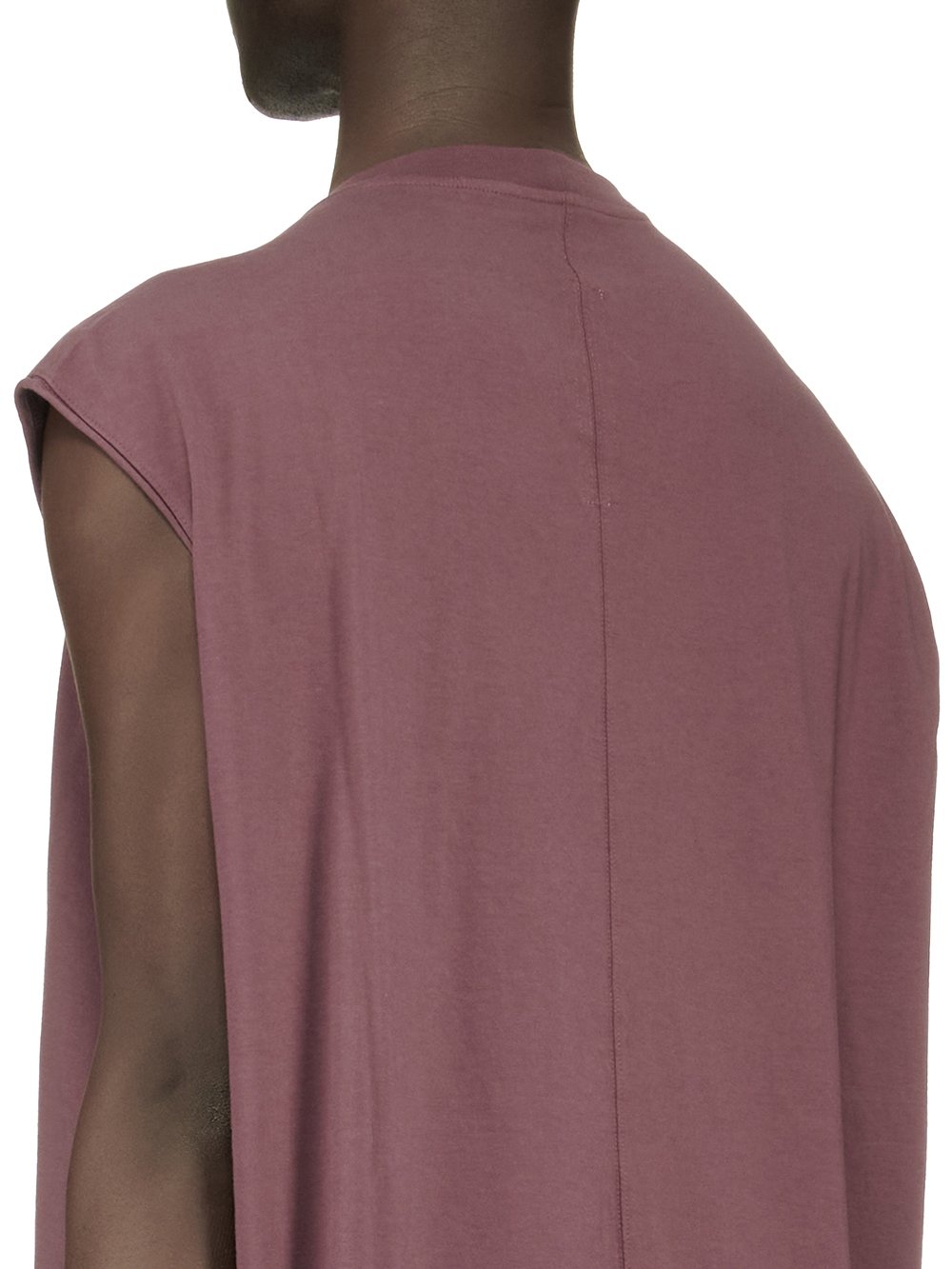 RICK OWENS FW23 LUXOR TARP T IN AMETHYST PURPLE CLASSIC COTTON JERSEY