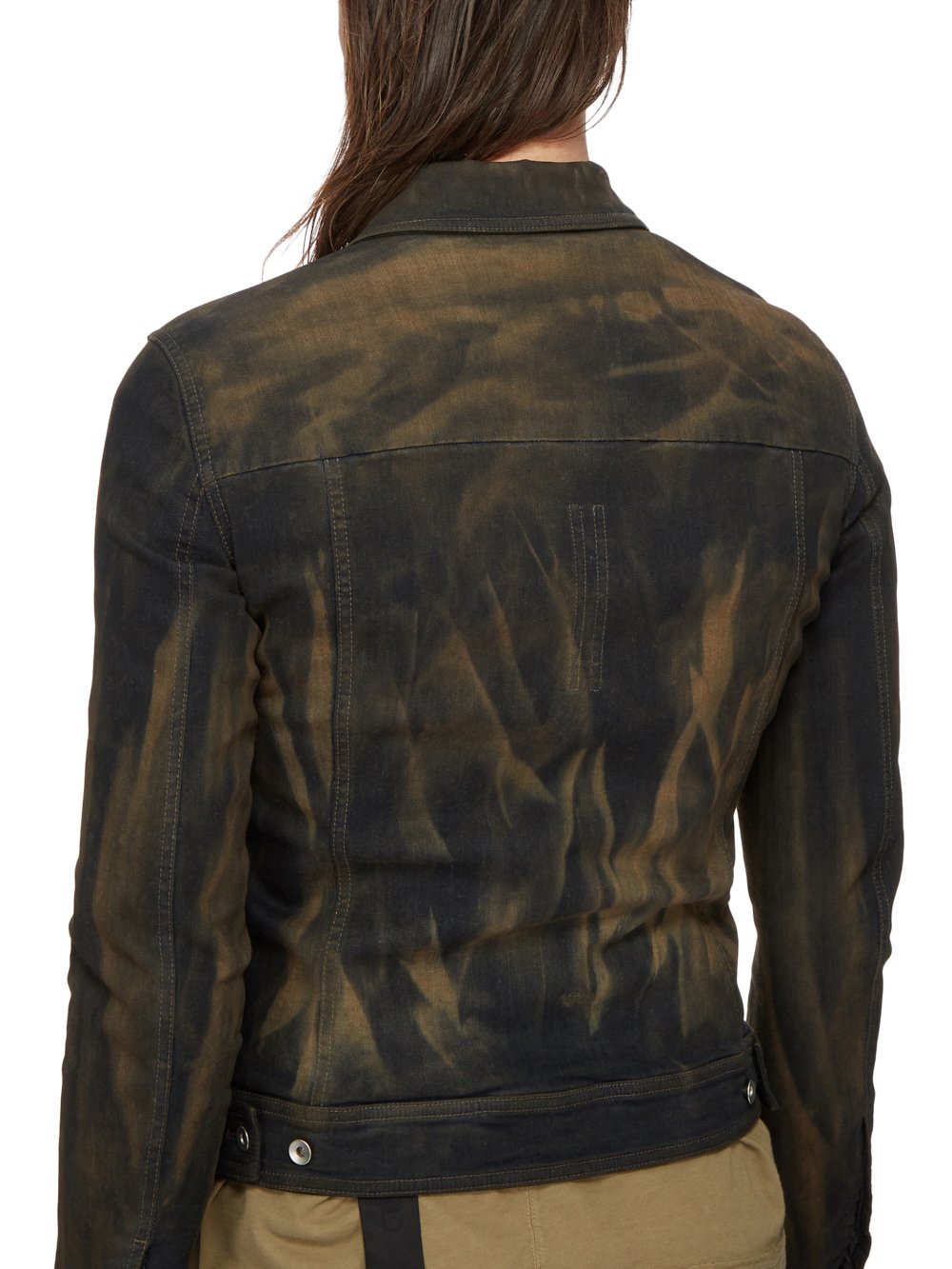 DRKSHDW FW23 LUXOR TRUCKER JKT IN MUD WASHED STRETCH DENIM