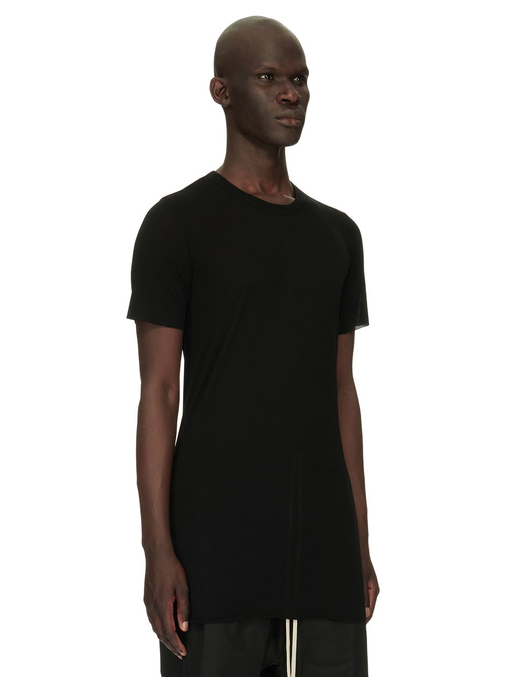 RICK OWENS FW23 LUXOR BASIC SS T IN BROWN VISCOSE SILK JERSEY