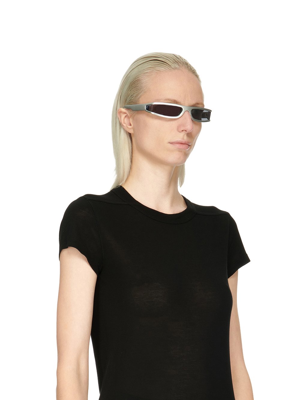 RICK OWENS FOG SUNGLASSES IN SILVER