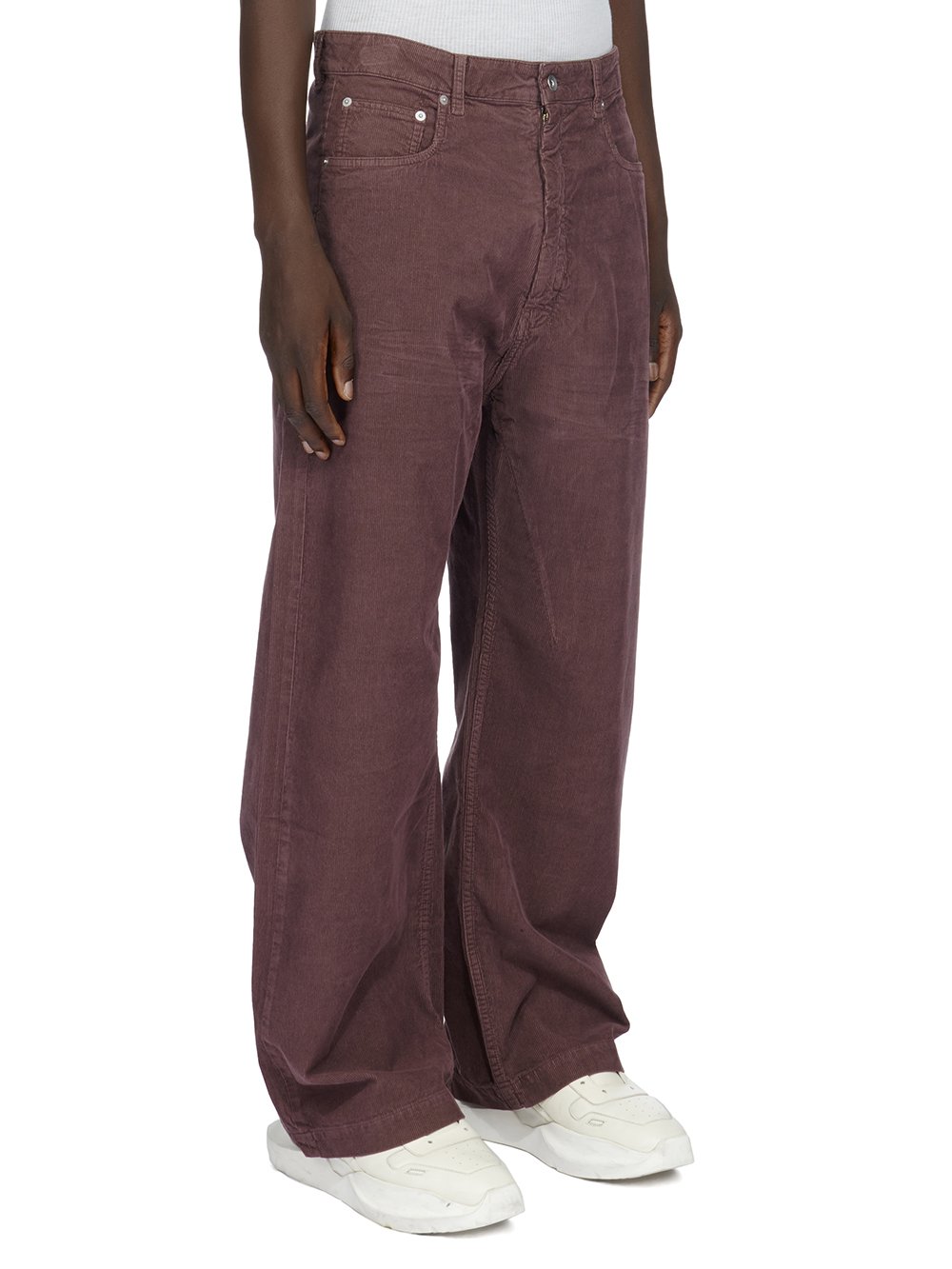 DRKSHDW FW23 LUXOR GETH JEANS IN MAUVE COTTON CORDUROY