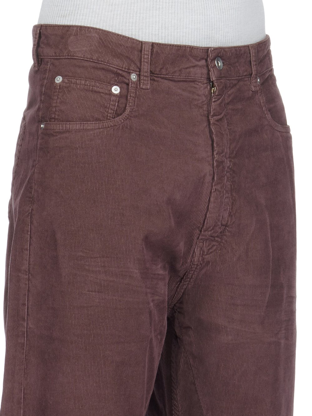 DRKSHDW FW23 LUXOR GETH JEANS IN MAUVE COTTON CORDUROY