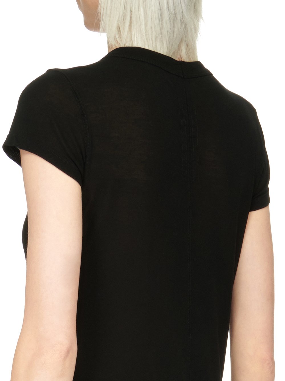 RICK OWENS FW23 LUXOR CROPPED LEVEL T IN VISCOSE SILK JERSEY