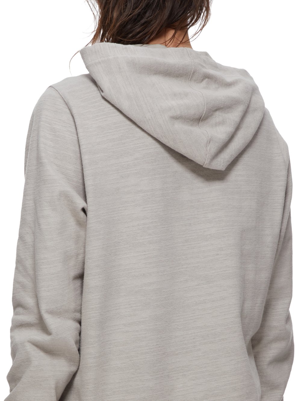 RICK OWENS FW23 LUXOR HOODIE IN PEARL BIGARZATO JERSEY 