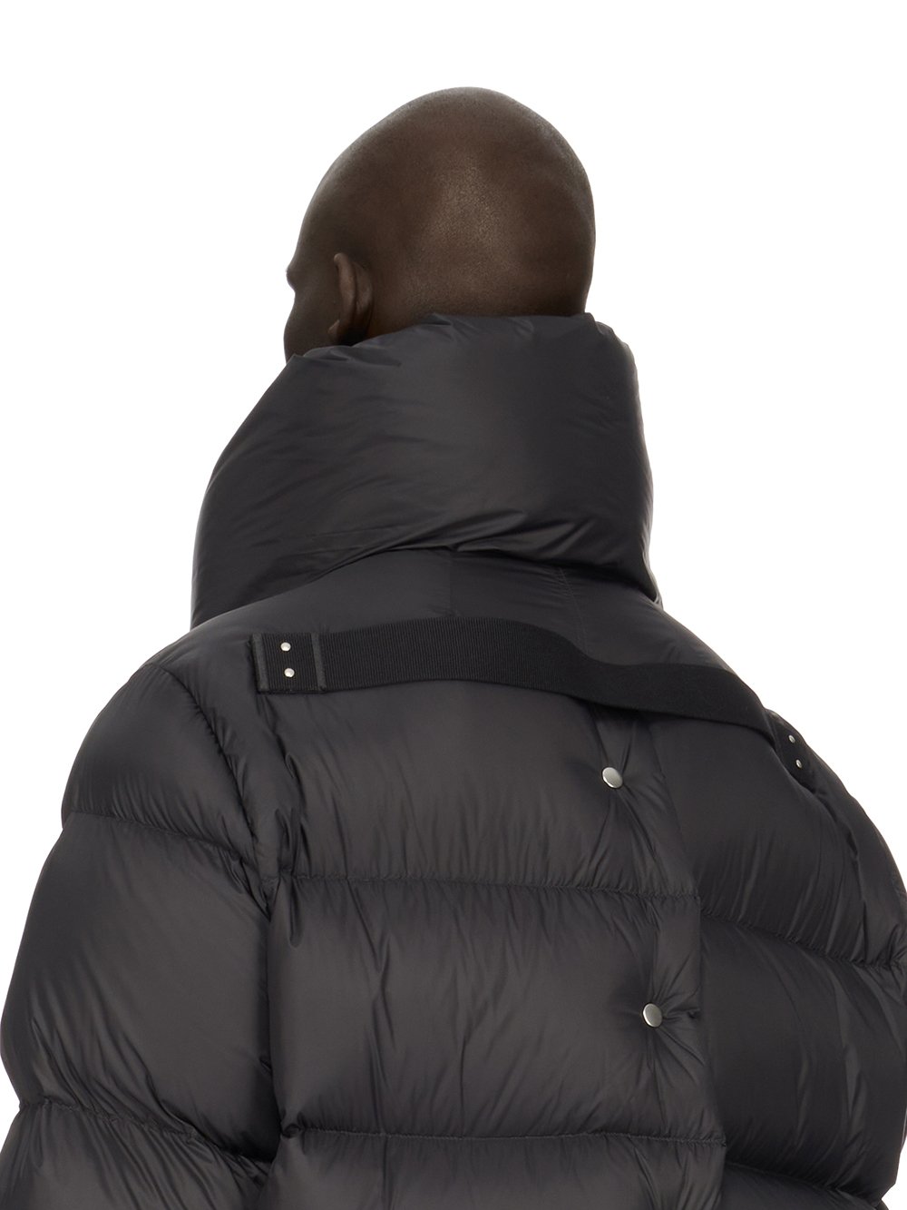 RICK OWENS FW23 LUXOR MOUNTAIN JKT IN BLACK RECYCLED NYLON