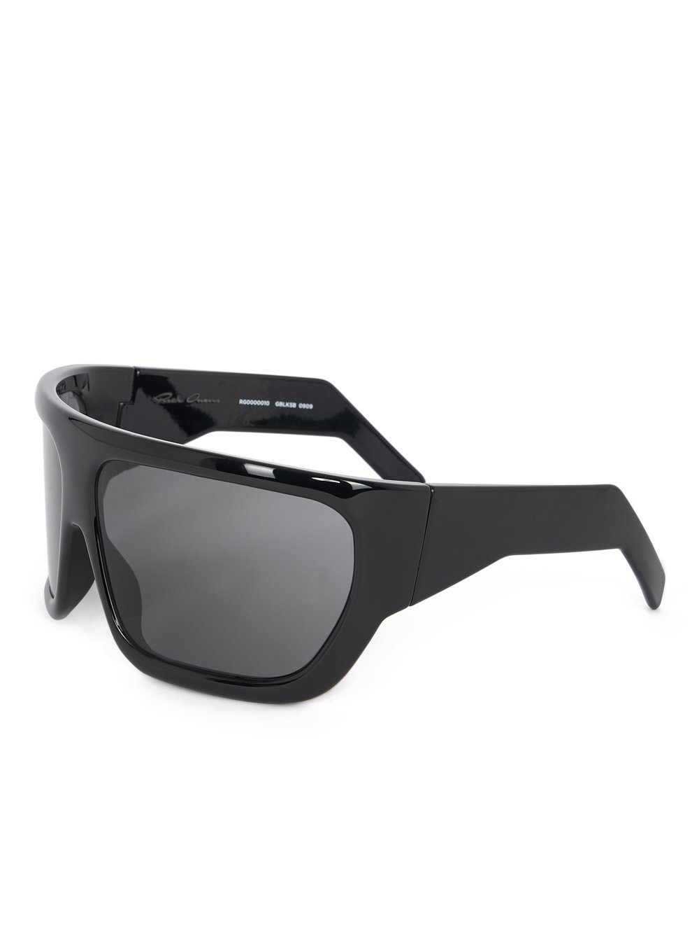 RICK OWENS DAVIS SUNGLASSES IN SHINY BLACK