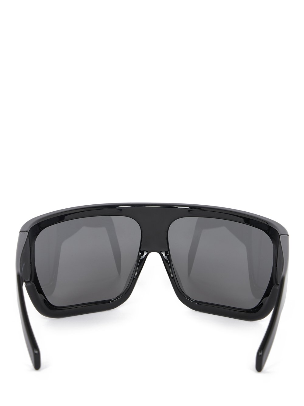 RICK OWENS DAVIS SUNGLASSES IN SHINY BLACK