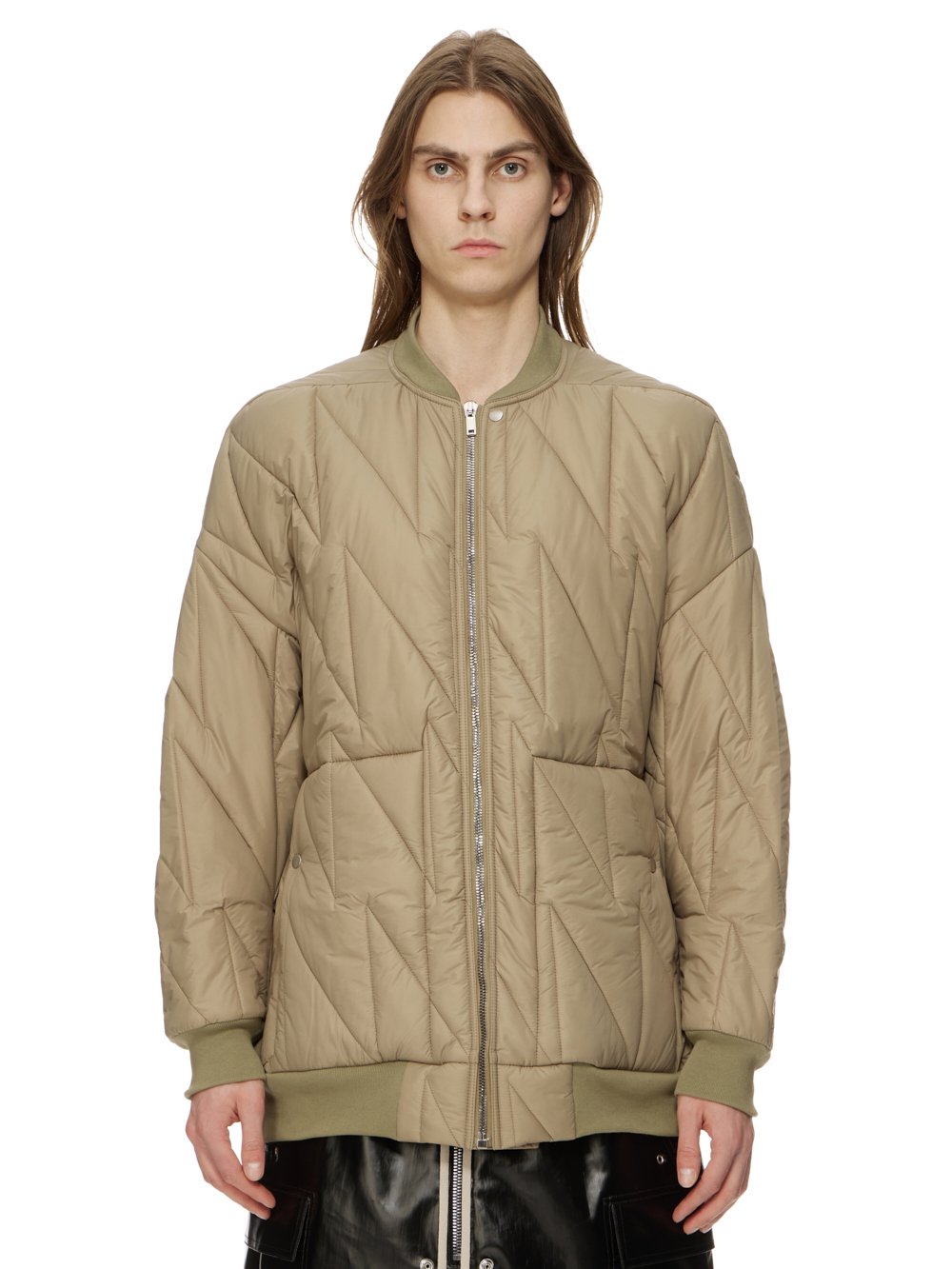 RICK OWENS FW23 LUXOR JUMBO FLIGHT IN PALE GREN RECYCLED NYLON